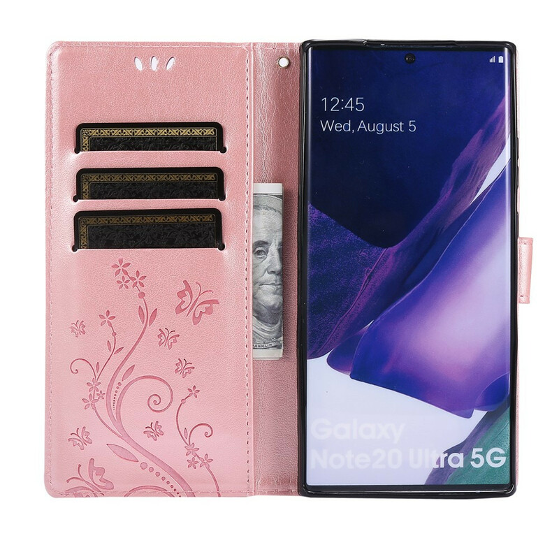 Hülle Samsung Galaxy Note 20 Ultra Schmetterlinge im Wind Hülle Samsung Galaxy Note 20 Ultra Schmetterlinge im Wind