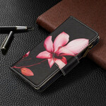Samsung Galaxy A51 Tasche mit Reißverschluss Blume