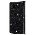 Samsung Galaxy A31 Glitter Zip Wallet Hülle