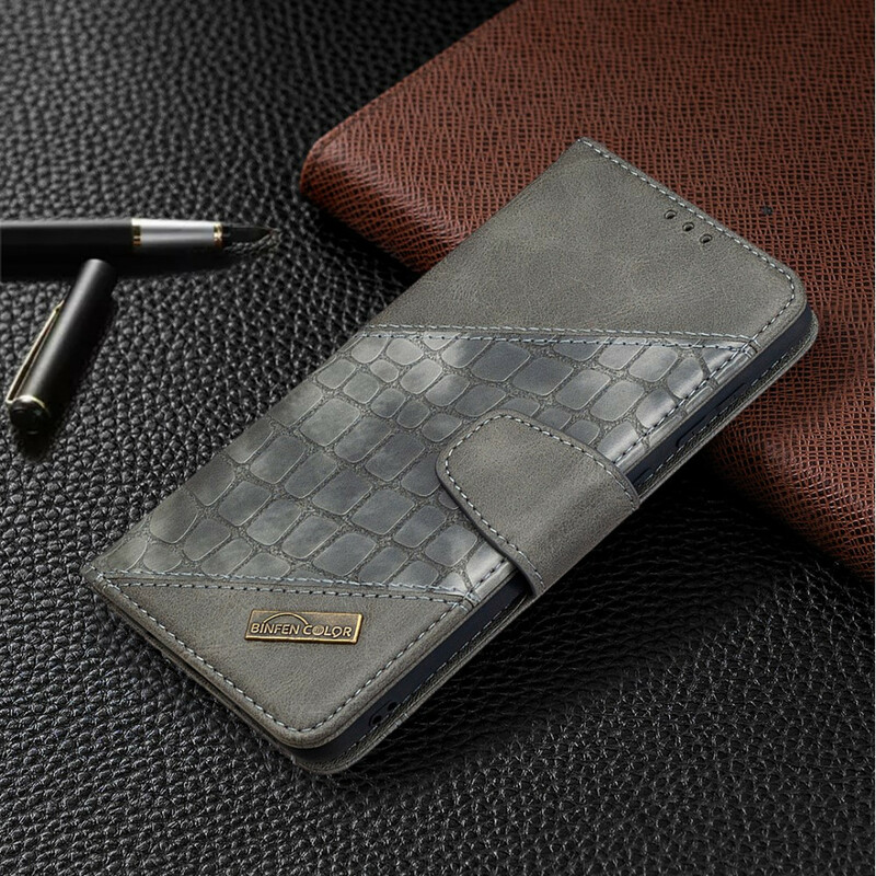 Samsung Galaxy A31 Hülle mit Krokodilhaut-Effekt Klassisch