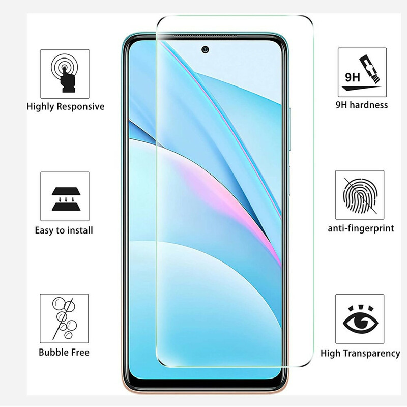 Xiaomi Mi 10T Lite 5G / Redmi Note 9 Pro 5G Cover und gehärtetes Glas Display
