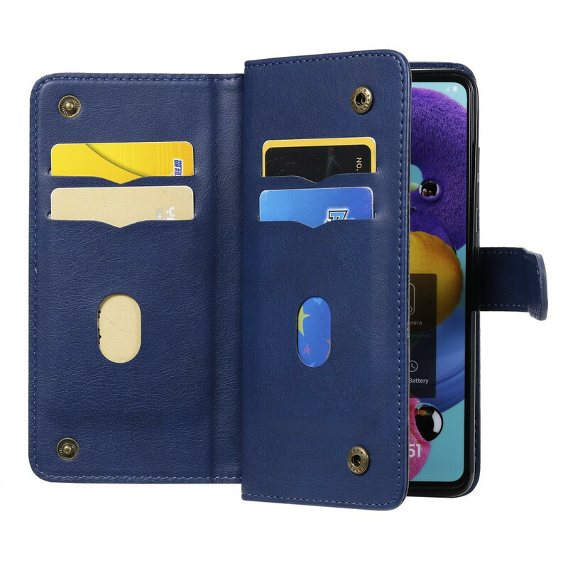 Samsung Galaxy A51 Kunstleder Tasche 9 Kartenetui Samsung Galaxy A51 Kunstleder Tasche 9 Kartenetui