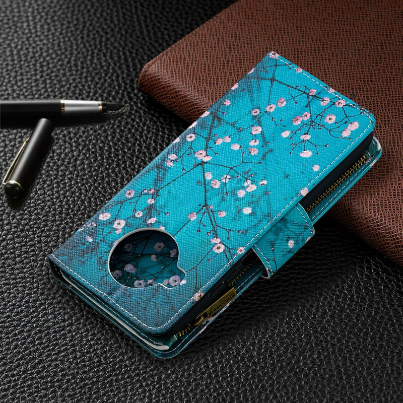 Xiaomi Mi 10T Lite 5G / Redmi Note 9 Pro 5G Tasche mit Reißverschluss Baum