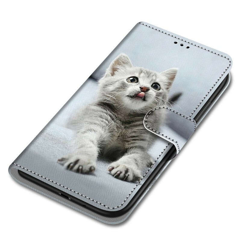 Xiaomi Mi 10T Lite 5G / Redmi Note 9 Pro 5G Hülle Kätzchen mit Riemen