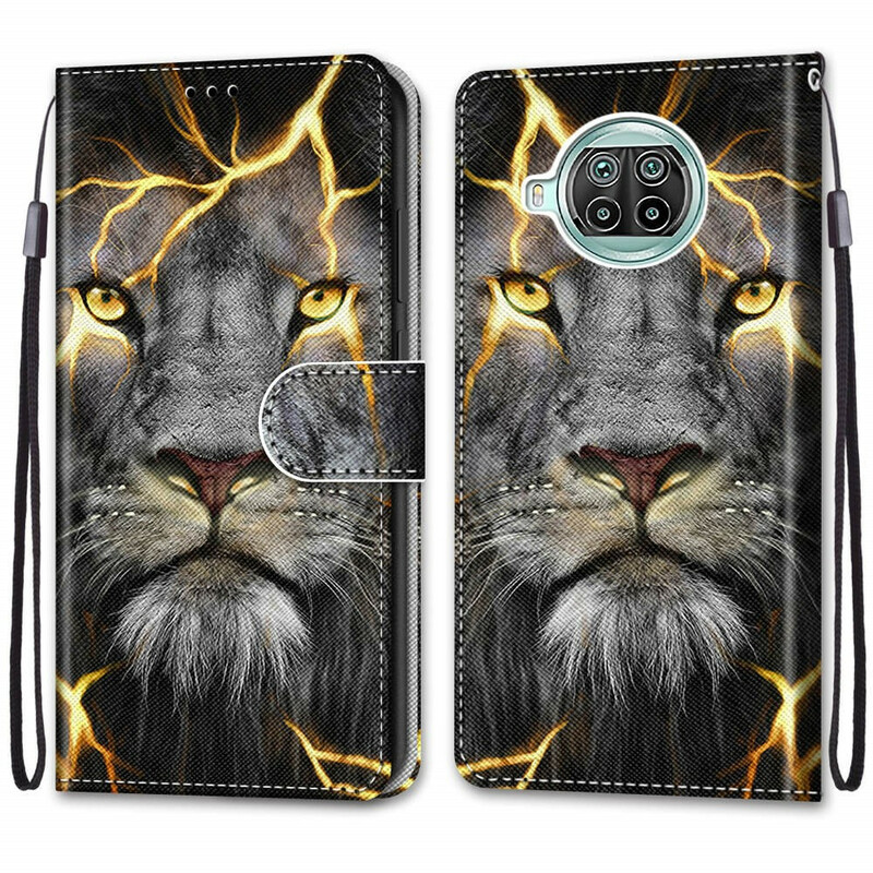 Xiaomi Mi 10T Lite 5G / Redmi Note 9 Pro 5G Feline Tasche mit Lanyard