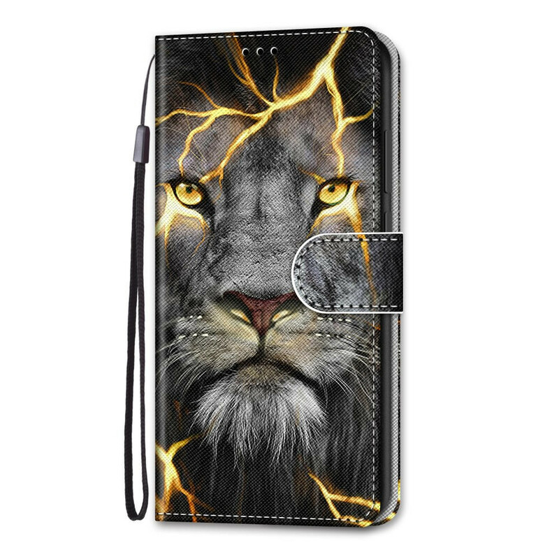 Xiaomi Mi 10T Lite 5G / Redmi Note 9 Pro 5G Feline Tasche mit Lanyard