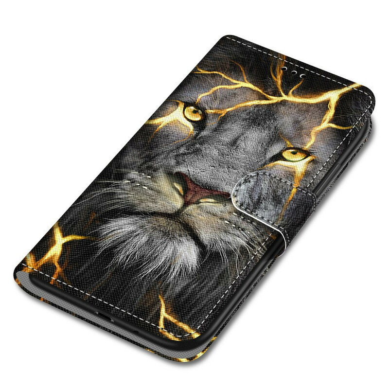 Xiaomi Mi 10T Lite 5G / Redmi Note 9 Pro 5G Feline Tasche mit Lanyard