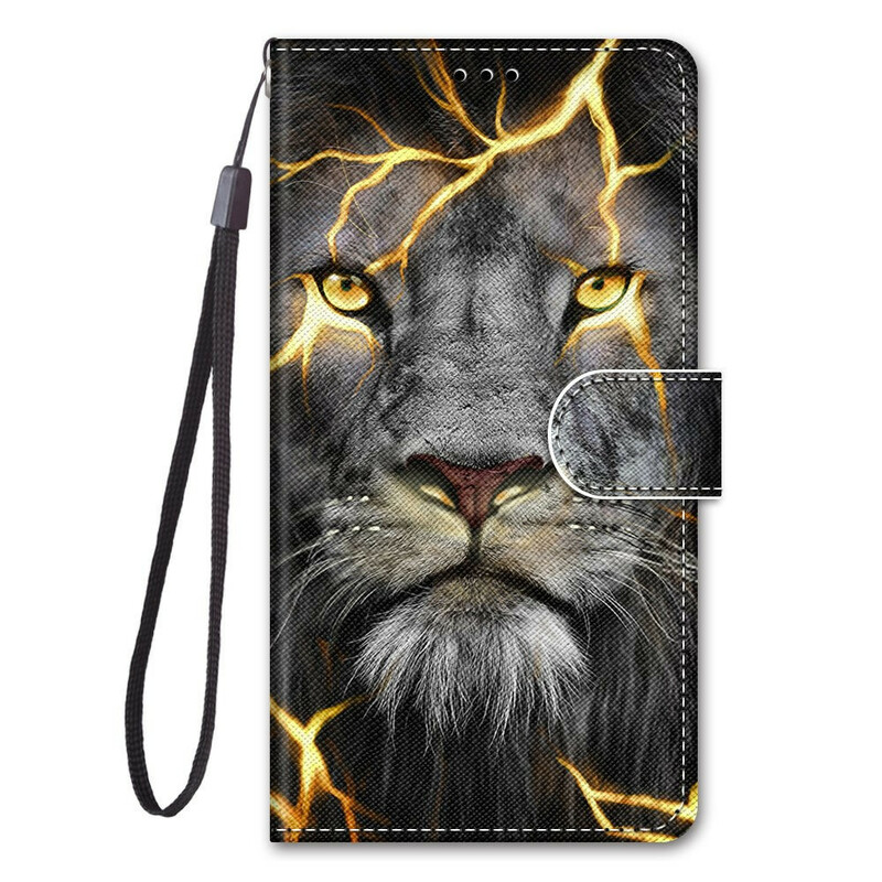 Xiaomi Mi 10T Lite 5G / Redmi Note 9 Pro 5G Feline Tasche mit Lanyard