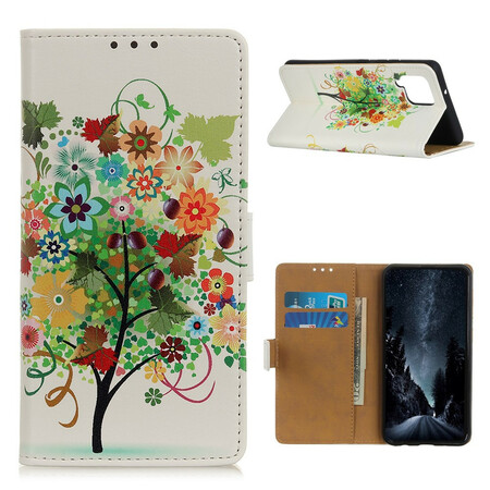 Samsung Galaxy A12 Hülle Blumiger Baum