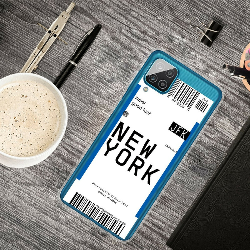 Samsung Galaxy A12 Cover Boarding Pass to New York