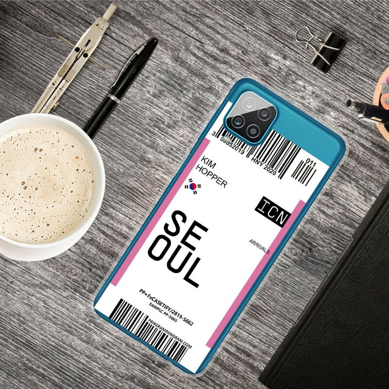 Samsung Galaxy A12 Boarding Pass to Seoul Cover