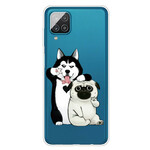 Samsung Galaxy A12 Cover Lustige Hunde