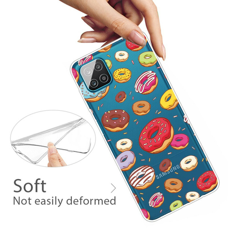 Samsung Galaxy A12 Love Donuts Cover