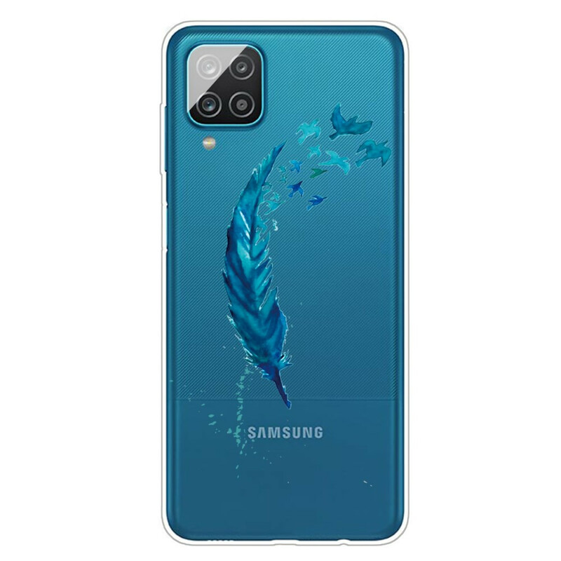 Samsung Galaxy A12 Cover Schöne Feder
