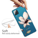 Samsung Galaxy A12 Hülle Blumen Premium
