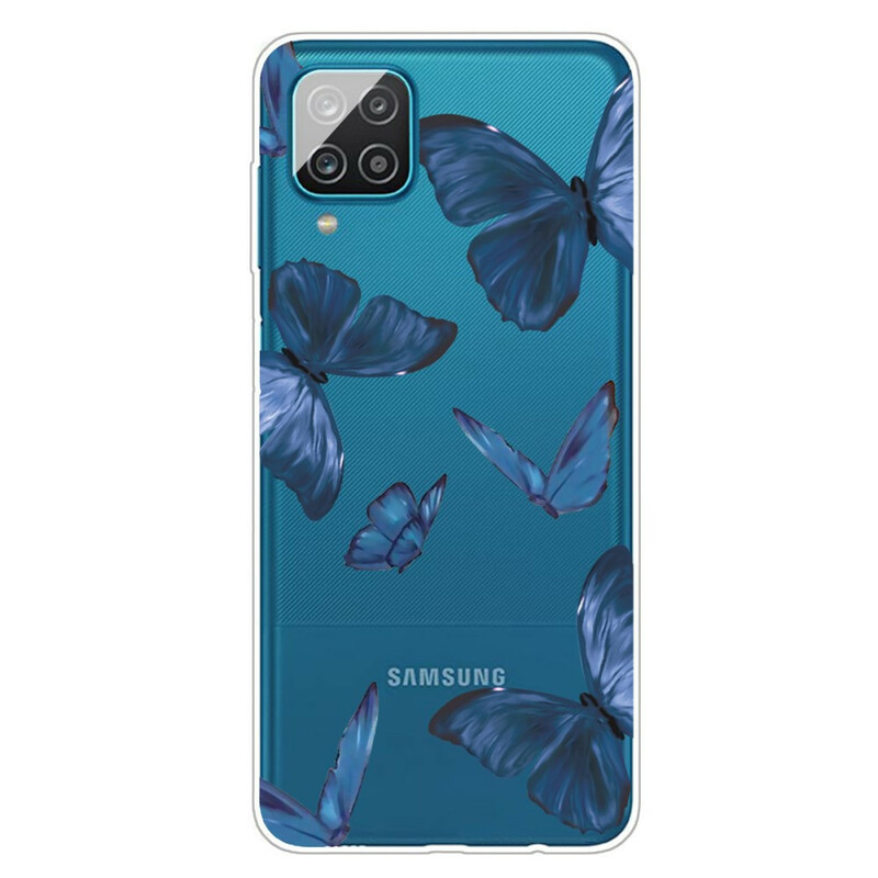 Samsung Galaxy A12 Cover Wilde Schmetterlinge