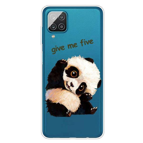 Samsung Galaxy A12 Transparent Panda Cover Give Me Five