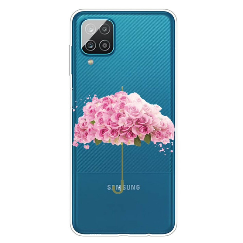 Samsung Galaxy A12 Regenschirm Cover in Roses