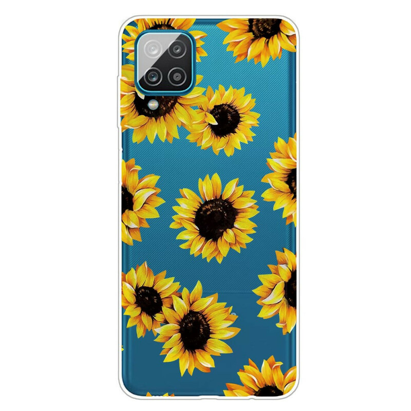 Samsung Galaxy A12 Hülle Sonnenblumen