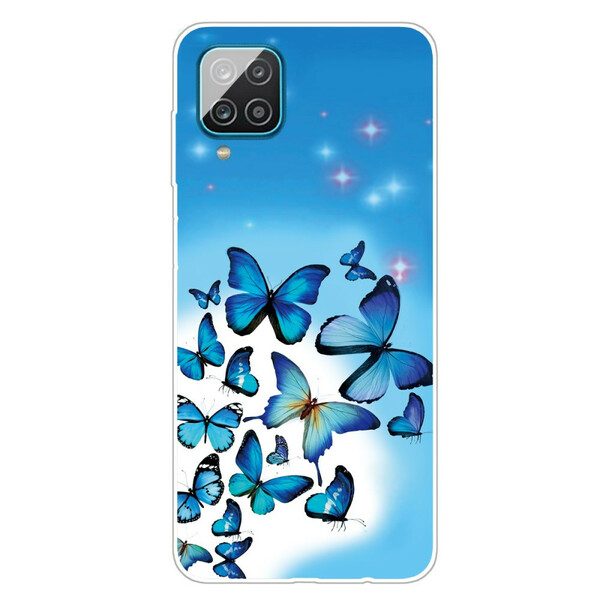 Samsung Galaxy A12 Schmetterlinge Cover