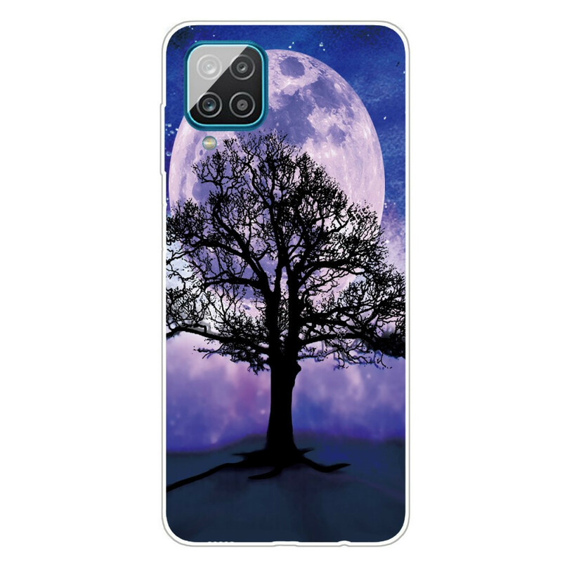 Samsung Galaxy A12 Cover Baum und Mond