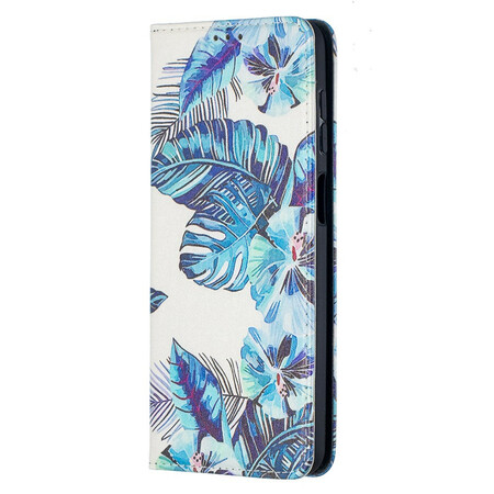 Flip Cover Samsung Galaxy A12 Blätter