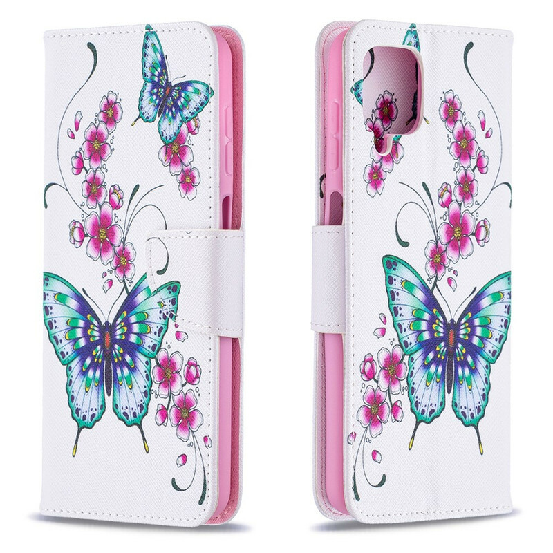 Samsung Galaxy A12 Hülle Schmetterlinge Könige