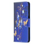 Samsung Galaxy A12 Hülle Goldene Schmetterlinge