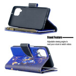 Samsung Galaxy A12 Tasche mit Reißverschluss Schmetterlinge