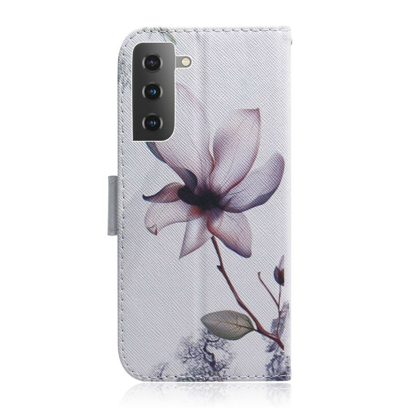 Hülle Samsung Galaxy S21 5G Blume Altrosa
