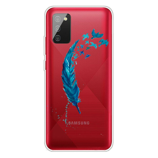 Samsung Galaxy A02s Cover Schöne Feder