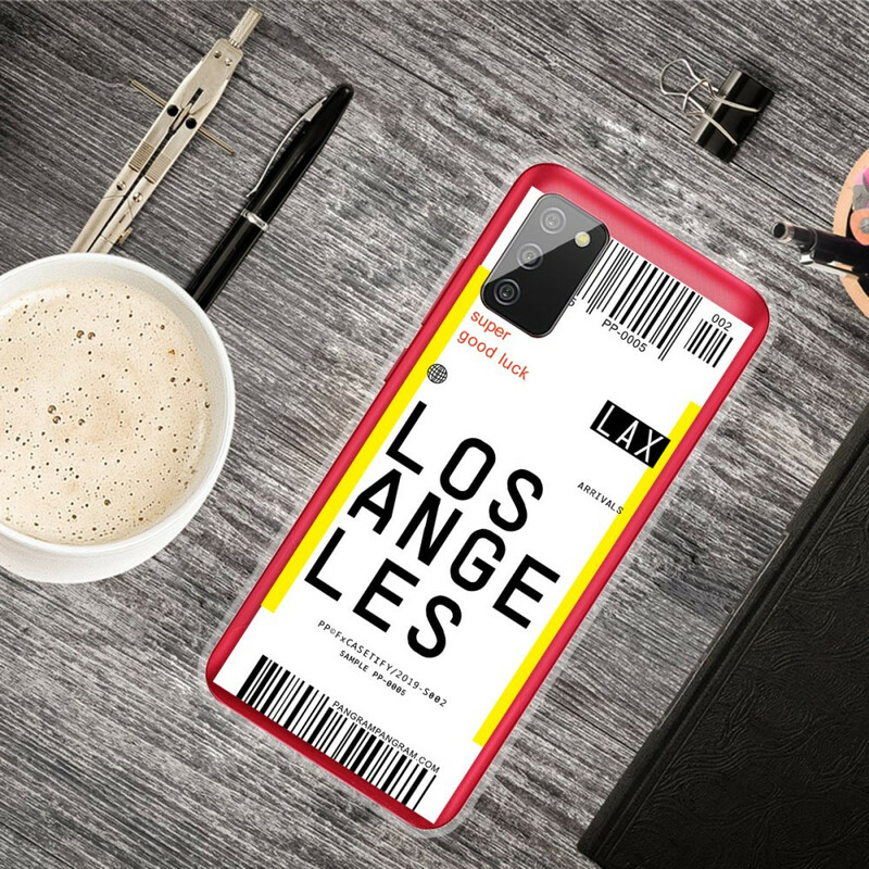 Samsung Galaxy A02s Boarding Pass to Los Angeles Cover