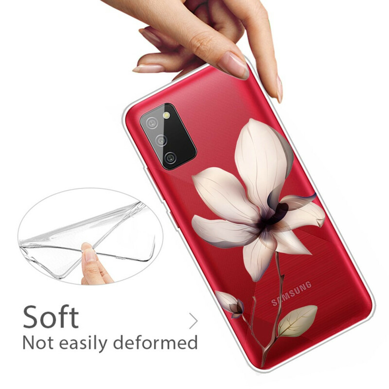 Samsung Galaxy A02s Blumen Premium Hülle