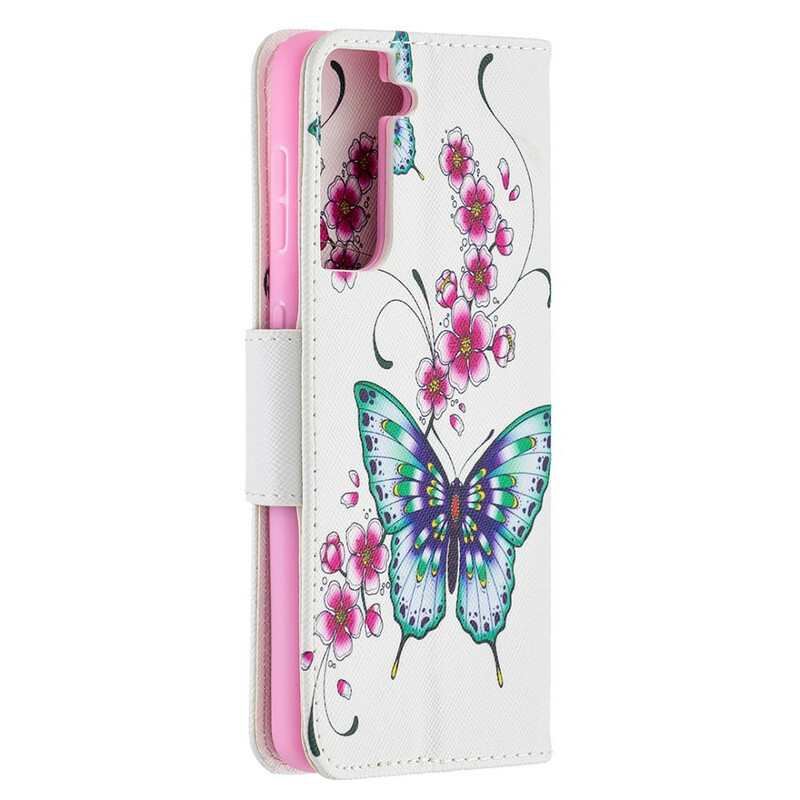 Samsung Galaxy S21 5G Hülle Wunderbare Schmetterlinge