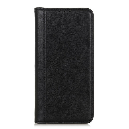 Flip Cover Samsung Galaxy A02s Leder Litchi Schlitz Farbe