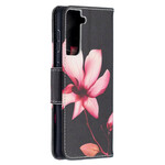 Hülle Samsung Galaxy S21 5G Blume Rosa