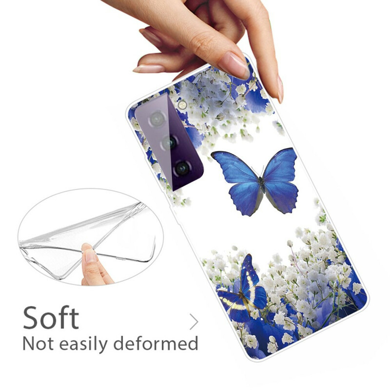 Samsung Galaxy S21 5G Schmetterlinge Design Cover