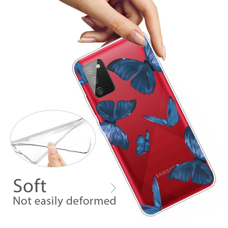 Samsung Galaxy A02s Cover Wilde Schmetterlinge