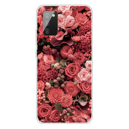 Samsung Galaxy A02s Hülle Intensive Blumen