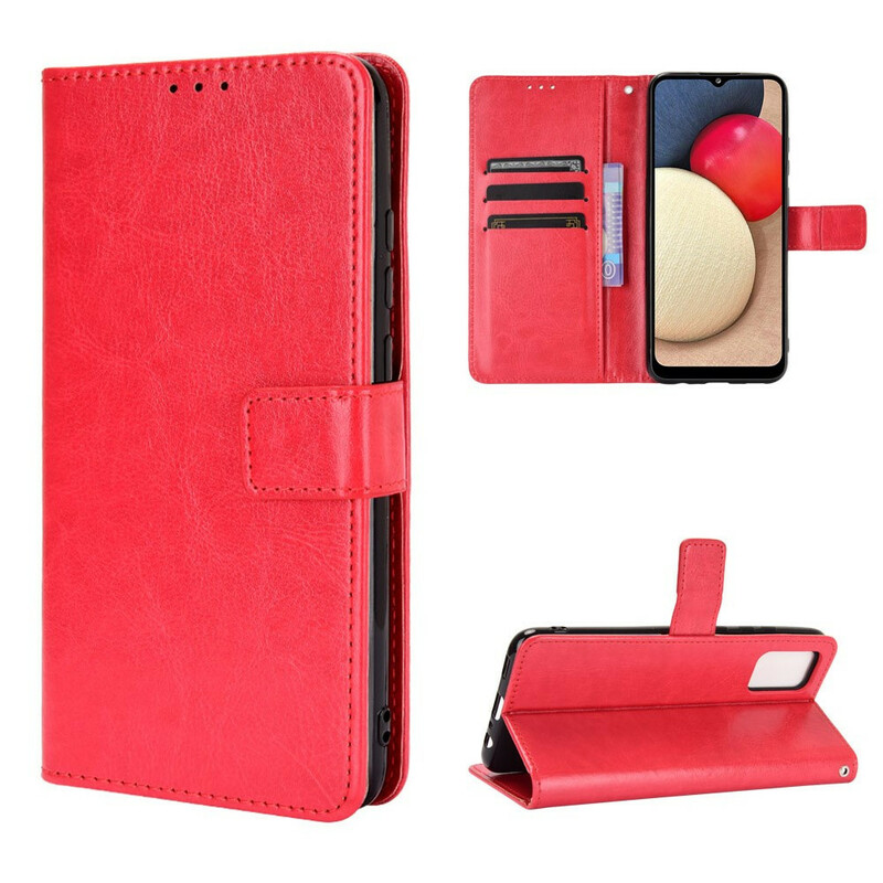 Samsung Galaxy A02s Hülle Kunstleder Flashy