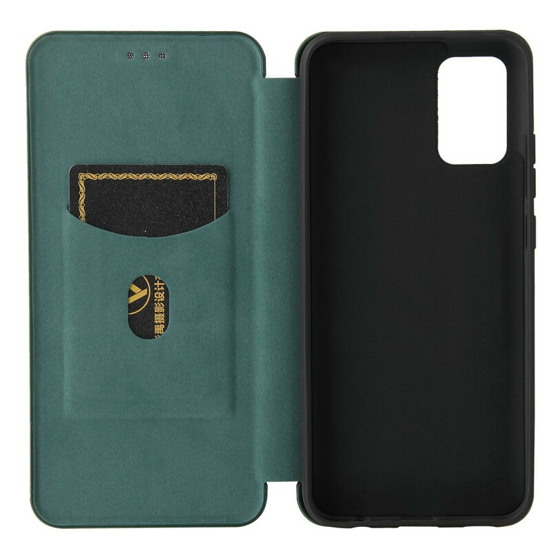 Flip Cover Samsung Galaxy A02s Kohlefaser