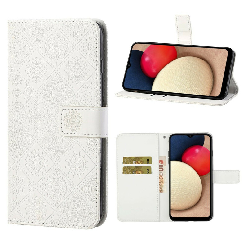 Hülle Samsung Galaxy A02s Tapisserie-Motiv