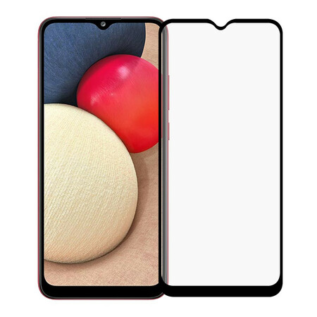 Schutz aus gehärtetem Glas Edge für das Display des Samsung Galaxy A02s