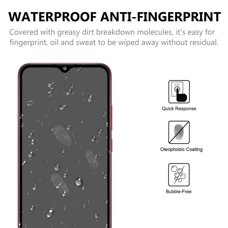 Schutz aus gehärtetem Glas Edge für das Display des Samsung Galaxy A02s