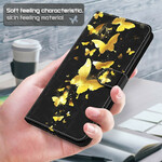 Samsung Galaxy S21 Plus 5G Hülle Gelbe Schmetterlinge