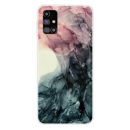 Samsung Galaxy M51 Marmor Farbig Cover