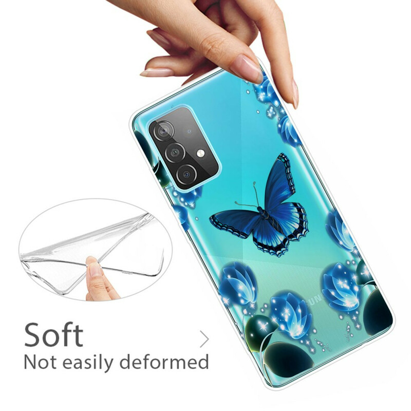 Samsung Galaxy A72 5G Schmetterling Luxe Cover
