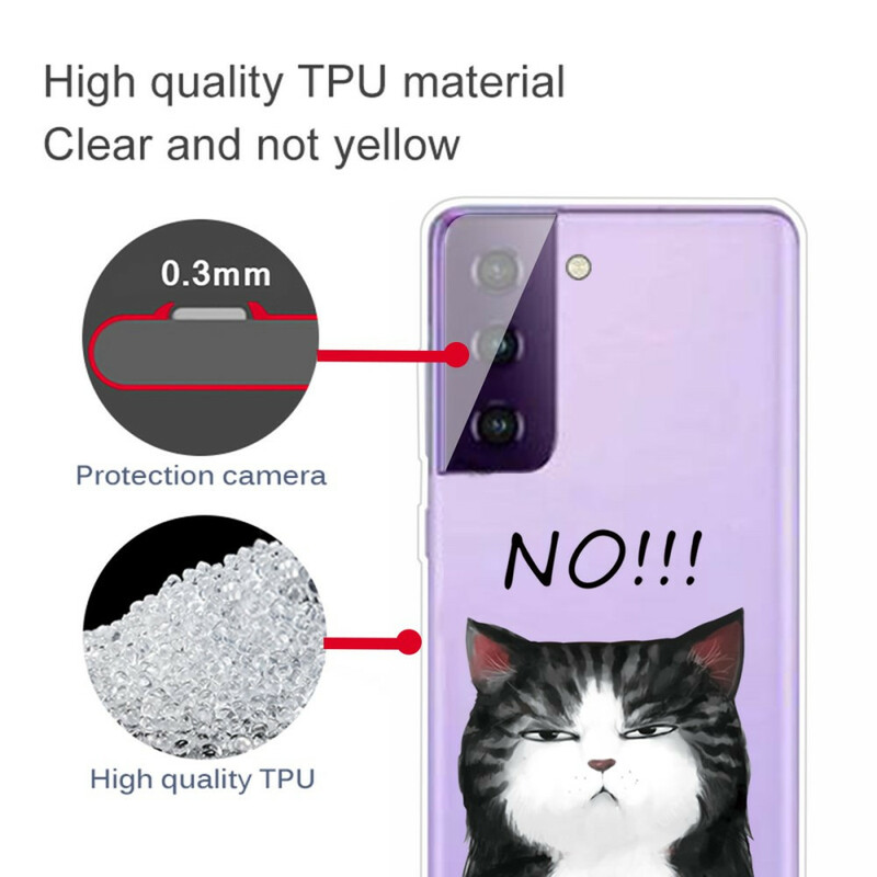 Samsung Galaxy S21 5G Cover Die Katze, die Nein sagt
