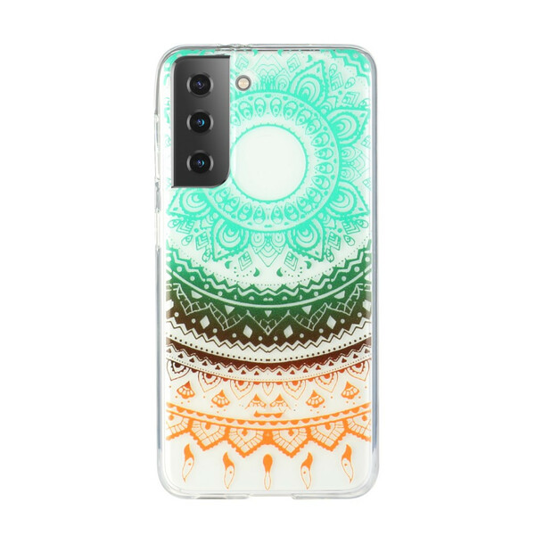 Samsung Galaxy S21 Plus 5G Transparent Mandala Blume Cover