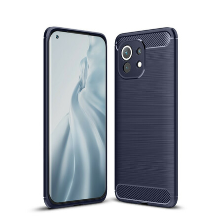 Xiaomi Mi 11 Kohlefaser Cover Gebürstet